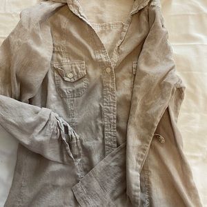 Passport 3/4 sleeve button down